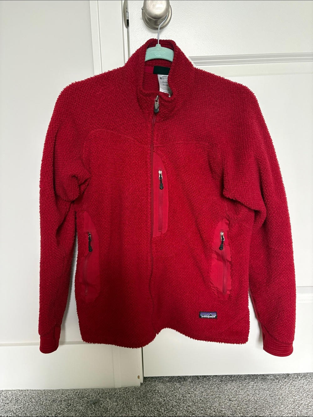 Patagonia Red Zip-Up Fleece Jacket R2 Polartec fleece jacket